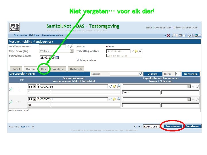 Niet vergeten… voor elk dier! 