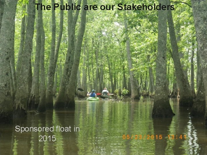 The Public are our Stakeholders Sponsored float in 2015 