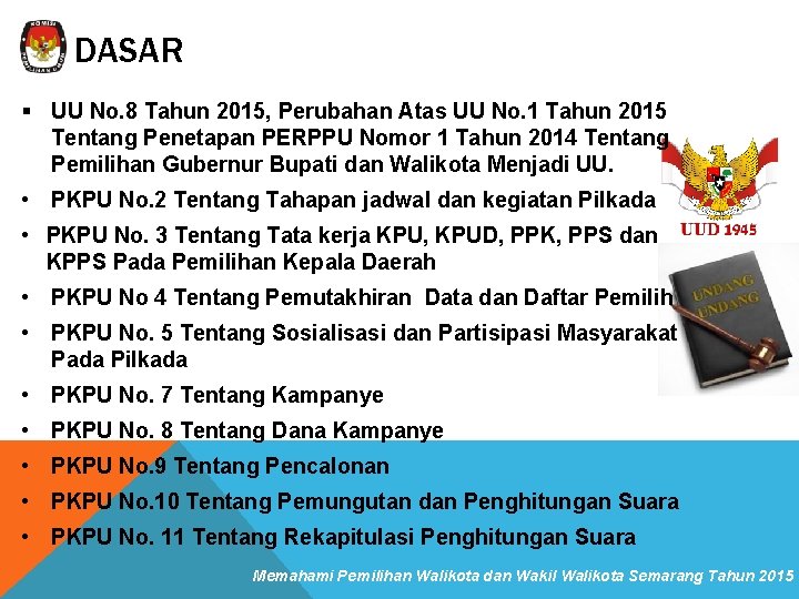 DASAR § UU No. 8 Tahun 2015, Perubahan Atas UU No. 1 Tahun 2015