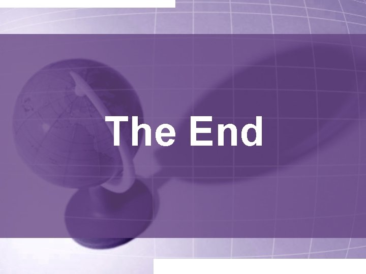 The End 