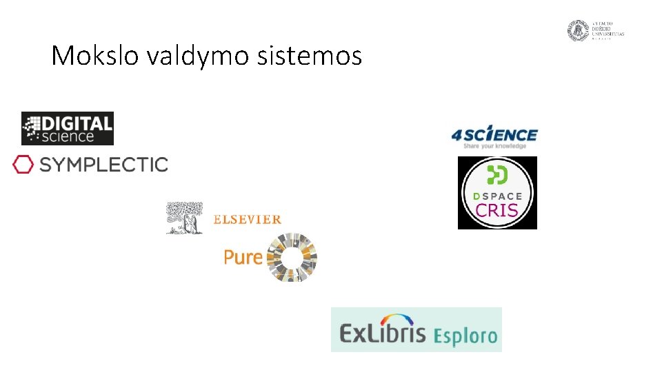 Mokslo valdymo sistemos 