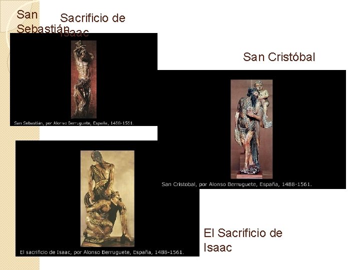 San Sacrificio de Sebastián Isaac San Cristóbal El Sacrificio de Isaac 