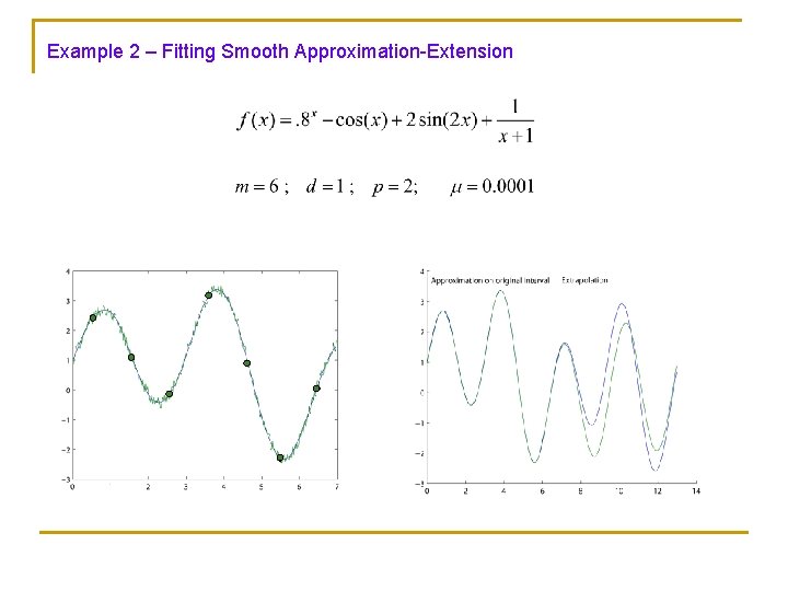 Example 2 – Fitting Smooth Approximation-Extension 