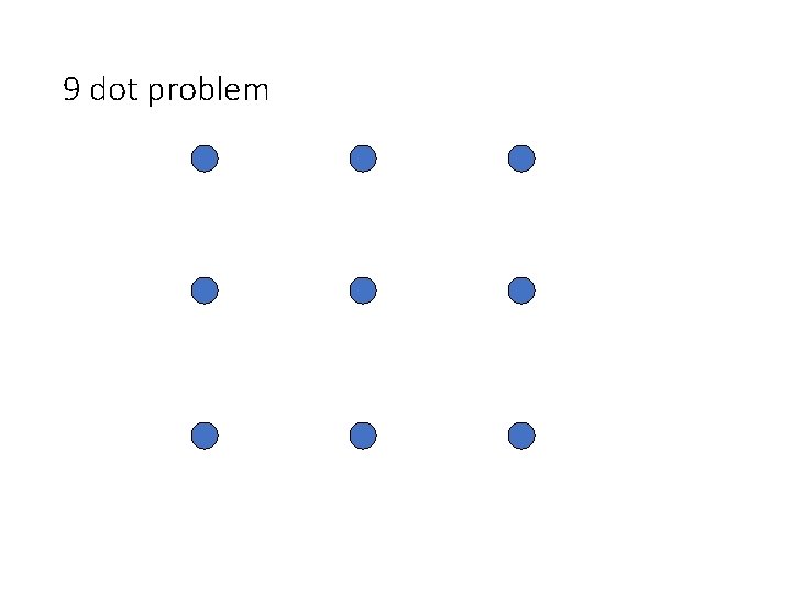 9 dot problem 