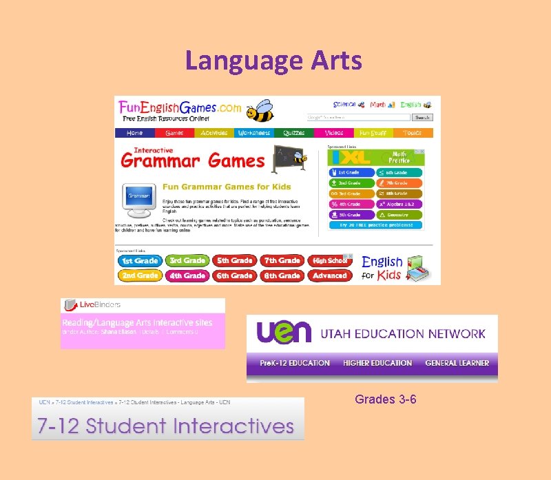 Language Arts Grades 3 -6 