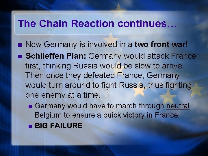 Chapter 11 World War I Section 1 The