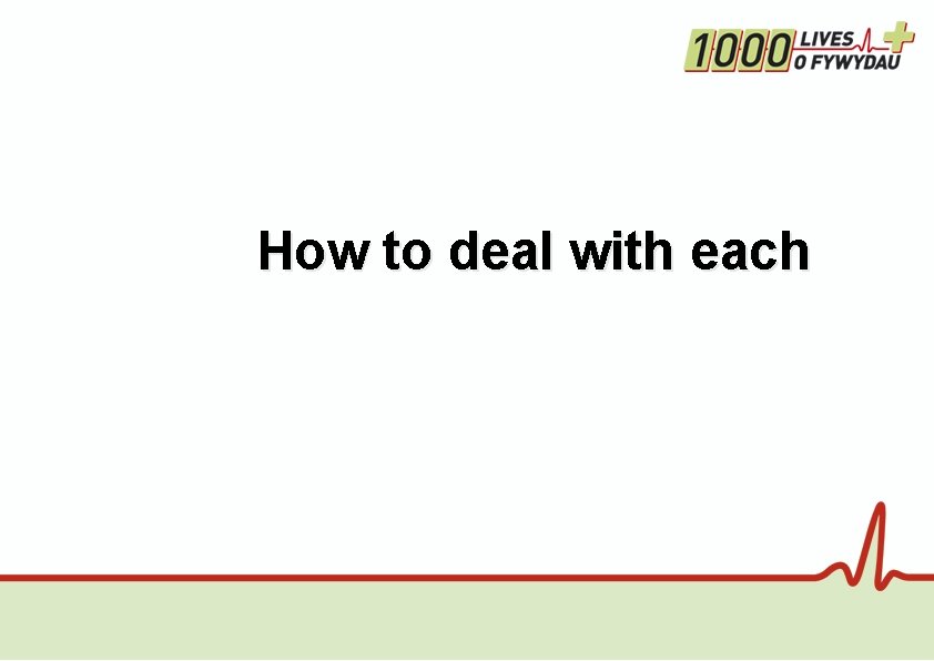 How to deal with each 