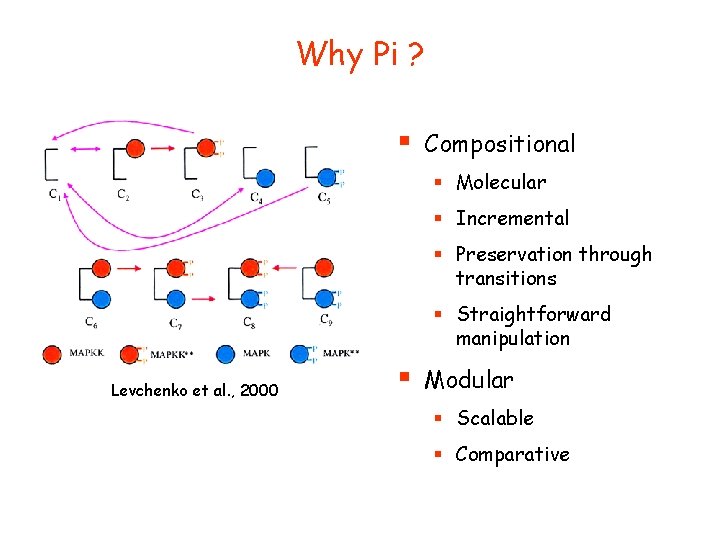 Why Pi ? § Compositional § Molecular § Incremental § Preservation through transitions §