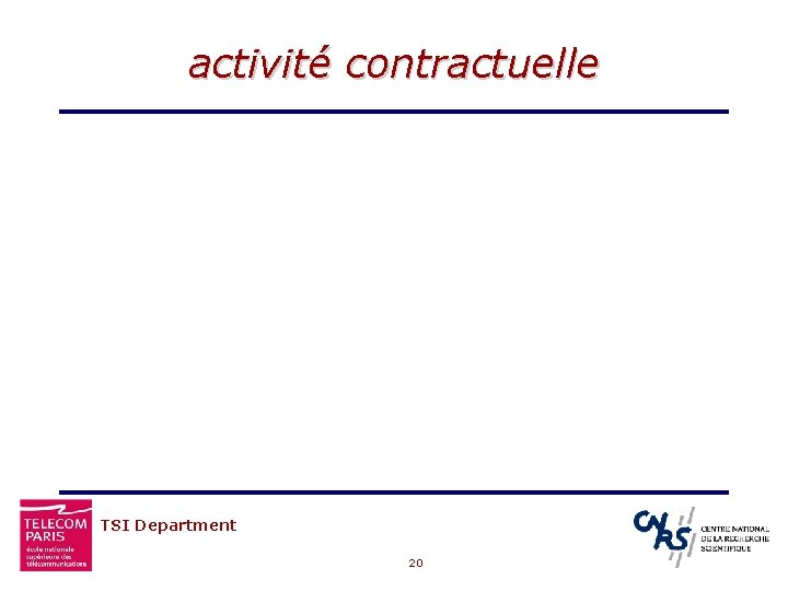 activité contractuelle TSI Department 20 