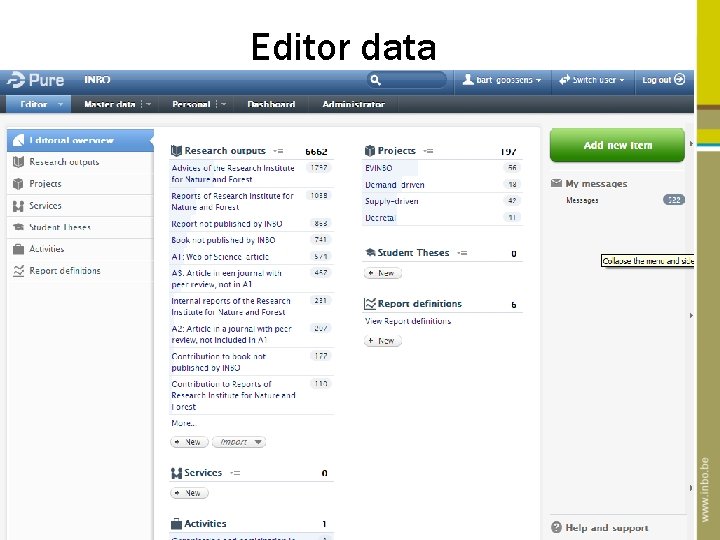 Editor data 14 Editor data 14