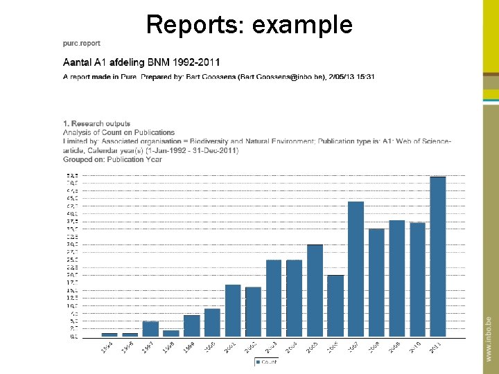 Reports: example 20 Reports: example 20