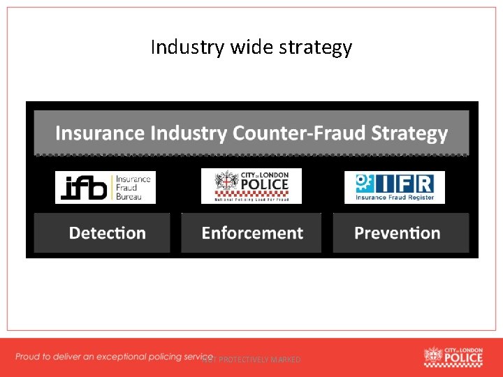 Industry wide strategy NOT PROTECTIVELY MARKED 