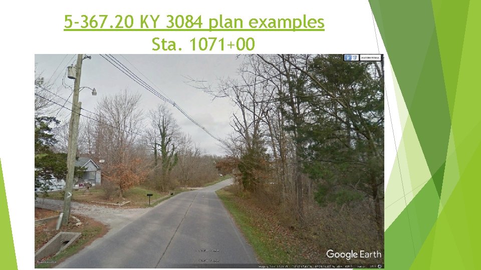 5 -367. 20 KY 3084 plan examples Sta. 1071+00 