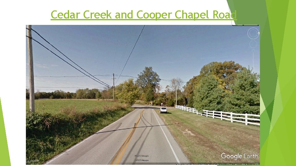 Cedar Creek and Cooper Chapel Road 
