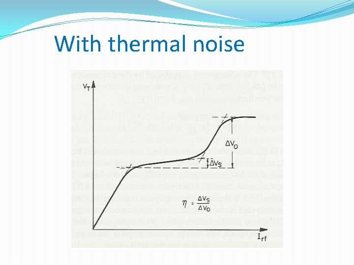 With thermal noise 