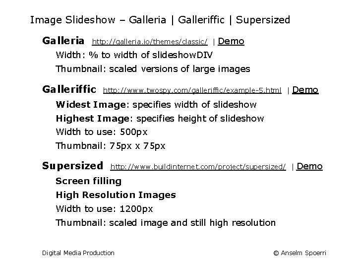 Image Slideshow – Galleria | Galleriffic | Supersized Galleria http: //galleria. io/themes/classic/ | Demo