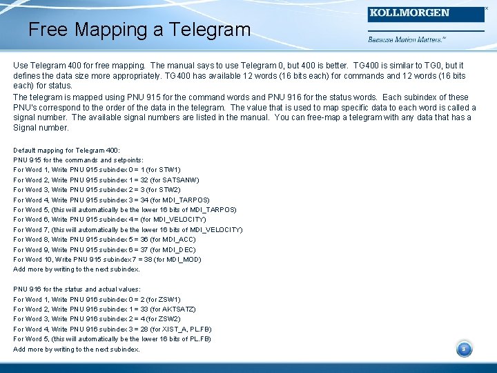 Free Mapping a Telegram Use Telegram 400 for free mapping. The manual says to
