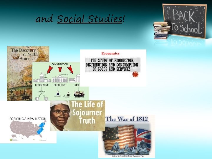and Social Studies! 