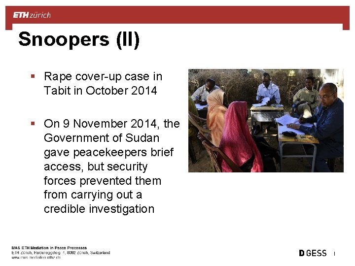 Snoopers (II) § Rape cover-up case in Tabit in October 2014 § On 9