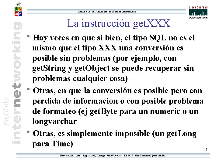 Módulo ECI - 11: Fundamentos de Redes de Computadores La instrucción get. XXX h.