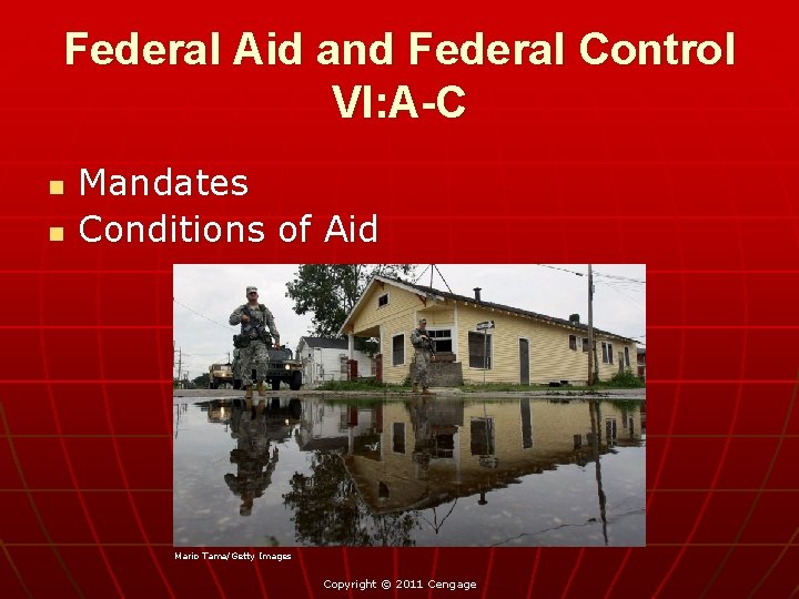 Federal Aid and Federal Control VI: A-C n n Mandates Conditions of Aid Mario