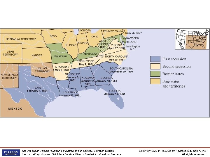 Secession of the Southern States The American People: Creating a Nation and a Society,