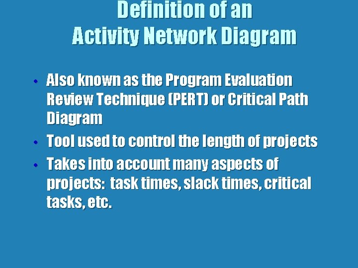 Activity Network In Software Engineering Overview Definition of an Activity Network Diagram History