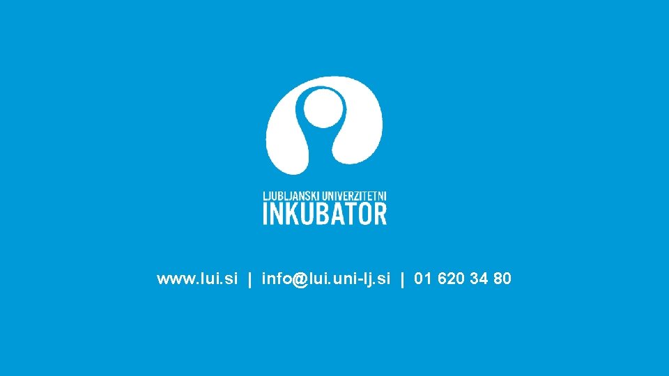 www. lui. si | info@lui. uni-lj. si | 01 620 34 80 