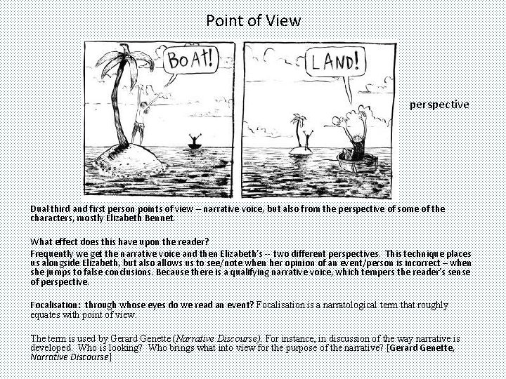 Point of View perspective Dual third and first person points of view – narrative