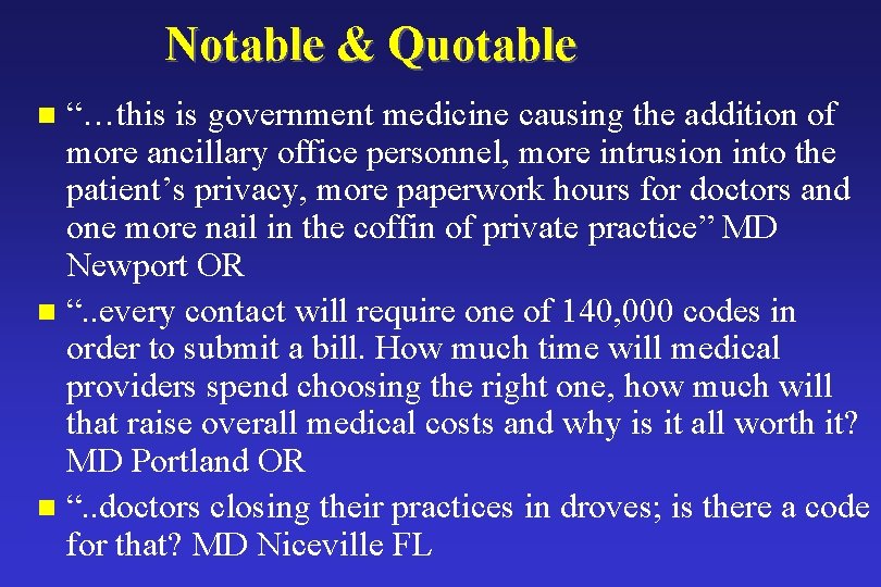 Notable & Quotable “…this is government medicine causing the addition of more ancillary office