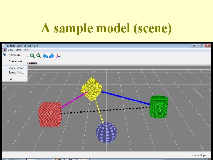 A sample model (scene) 