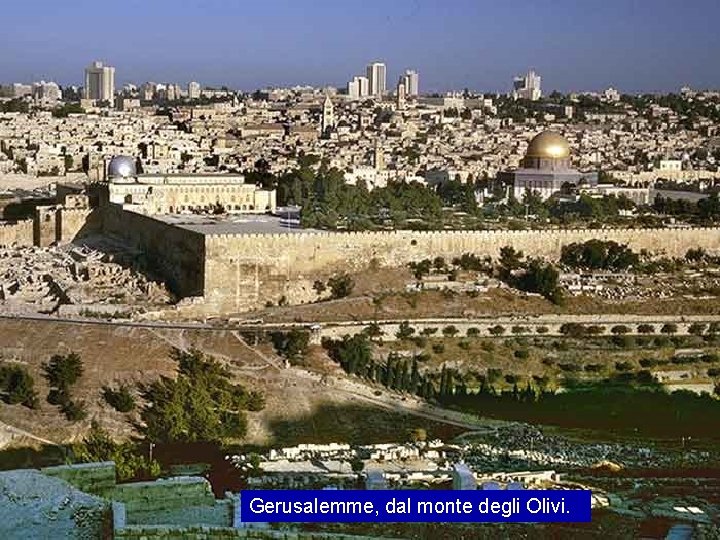 Gerusalemme, dal monte degli Olivi. 