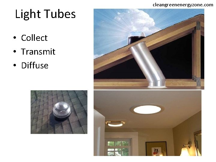 Light Tubes • Collect • Transmit • Diffuse cleangreenenergyzone. com 