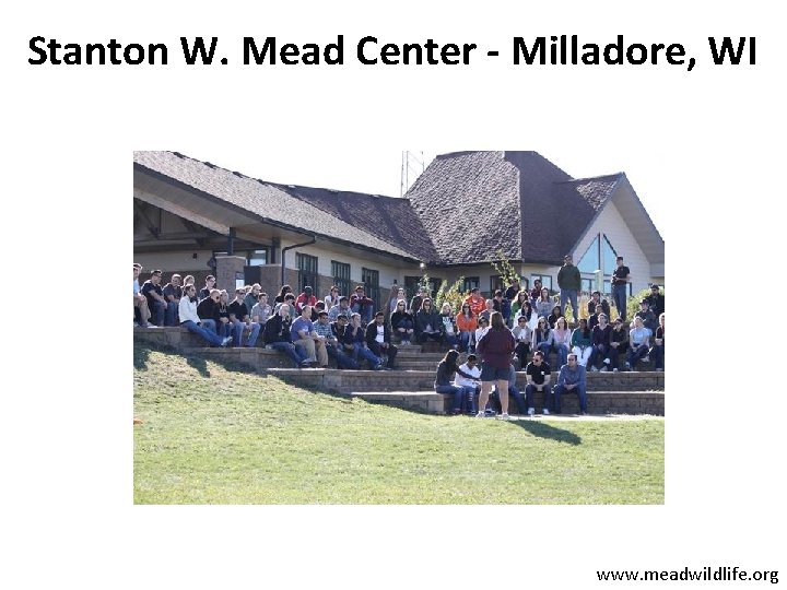 Stanton W. Mead Center - Milladore, WI www. meadwildlife. org 
