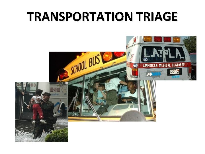 TRANSPORTATION TRIAGE 