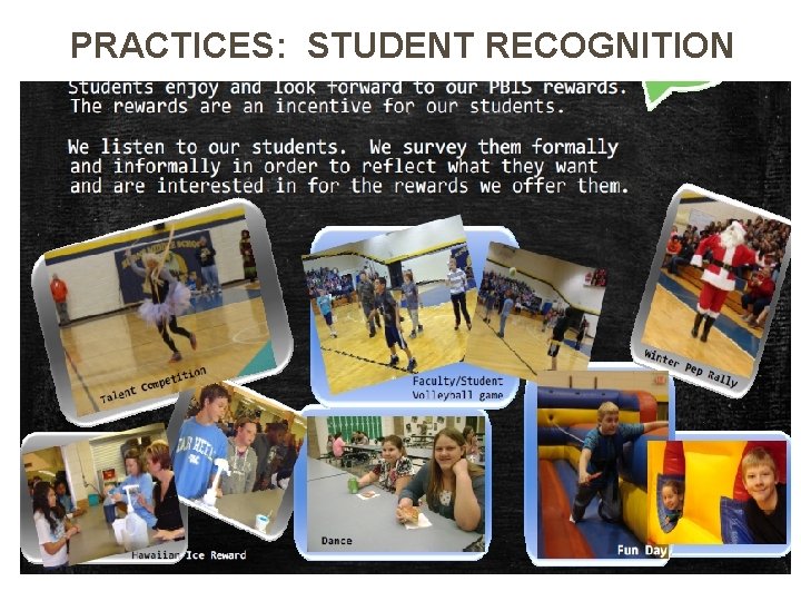 PRACTICES: STUDENT RECOGNITION 83 