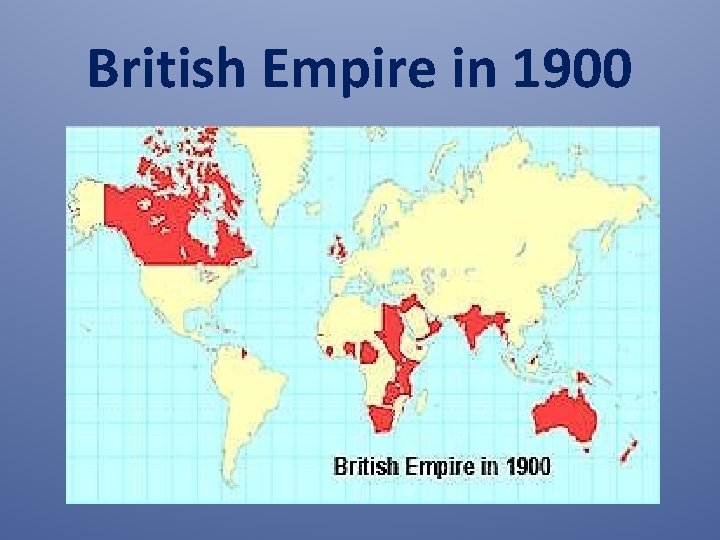 British Empire in 1900 