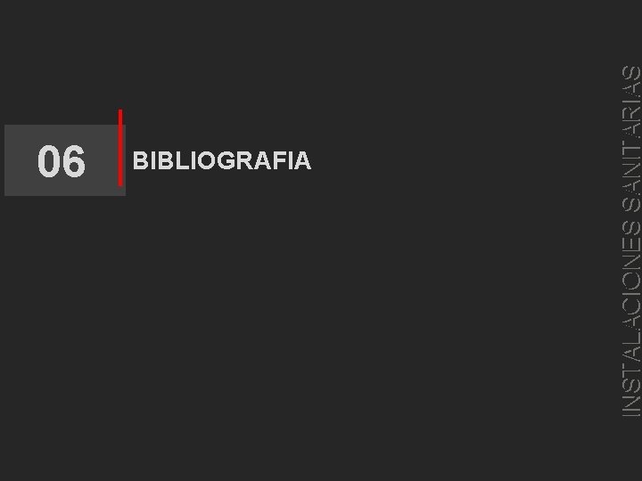 06 INSTALACIONES SANITARIAS BIBLIOGRAFIA 