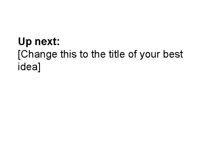 PHIDD/1 -Minute Madness Fall 2016 Up next: [Change this to the title of your