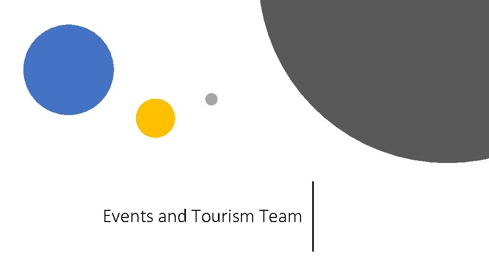 Events and Tourism Team 