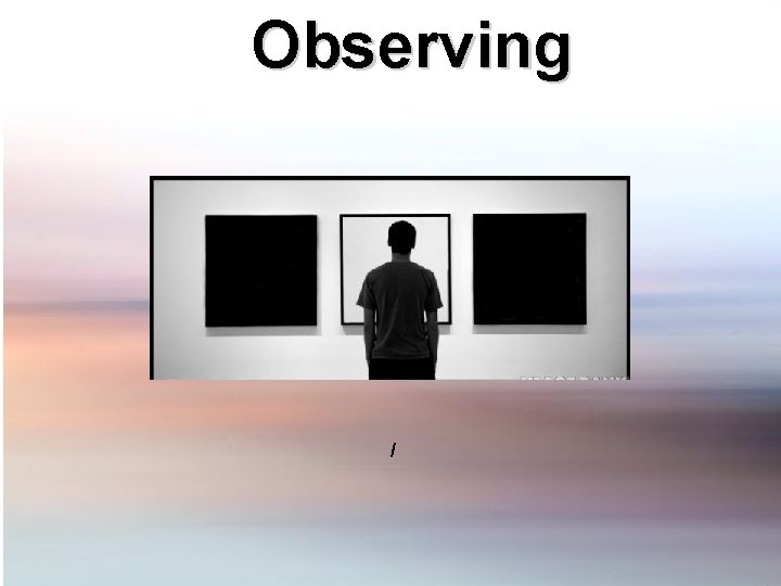 Observing / 