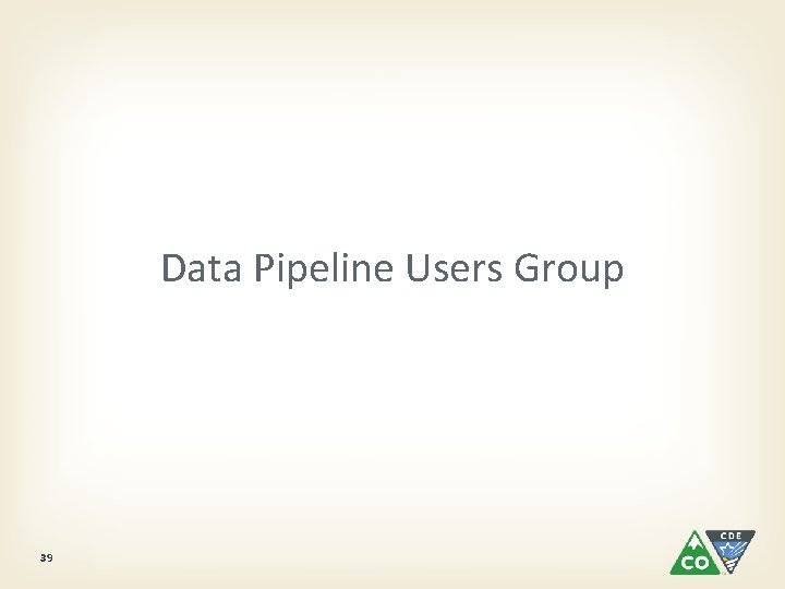 Data Pipeline Users Group 39 