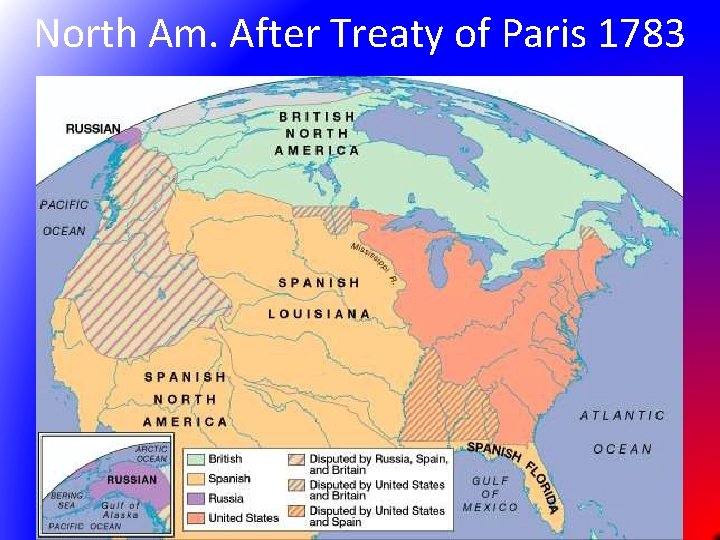 North Am. After Treaty of Paris 1783 