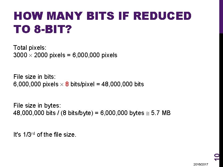 IMAGE FILE SIZE AND FILE COMPRESSION MULTIMEDIA 0761250