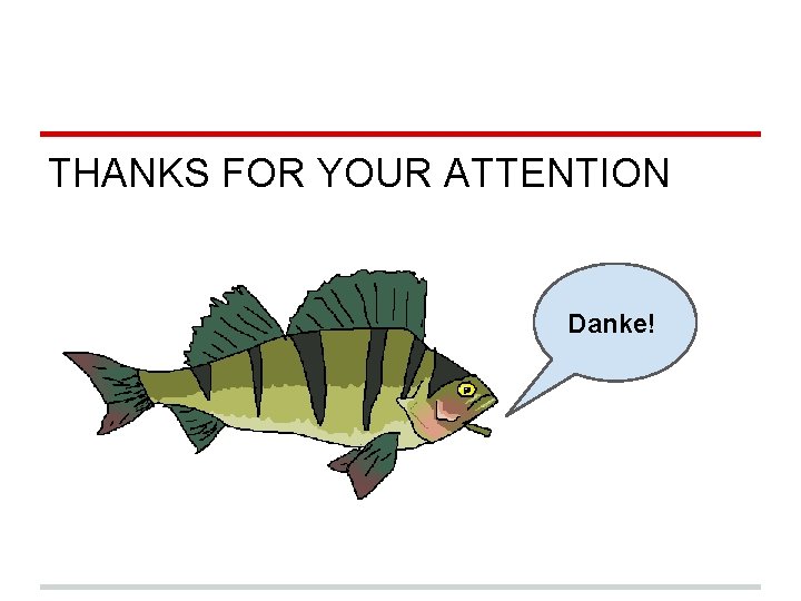THANKS FOR YOUR ATTENTION Danke! 
