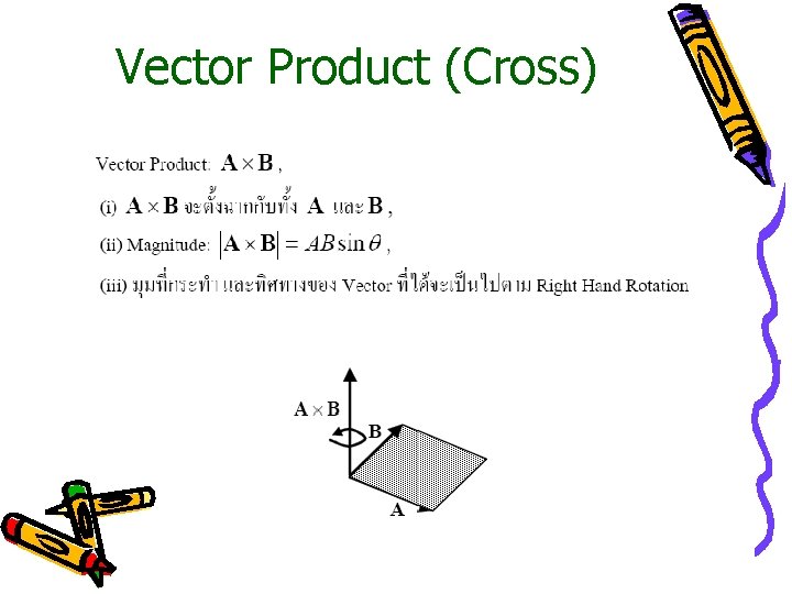Vector Product (Cross) 