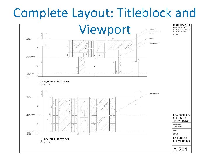 Complete Layout: Titleblock and Viewport 