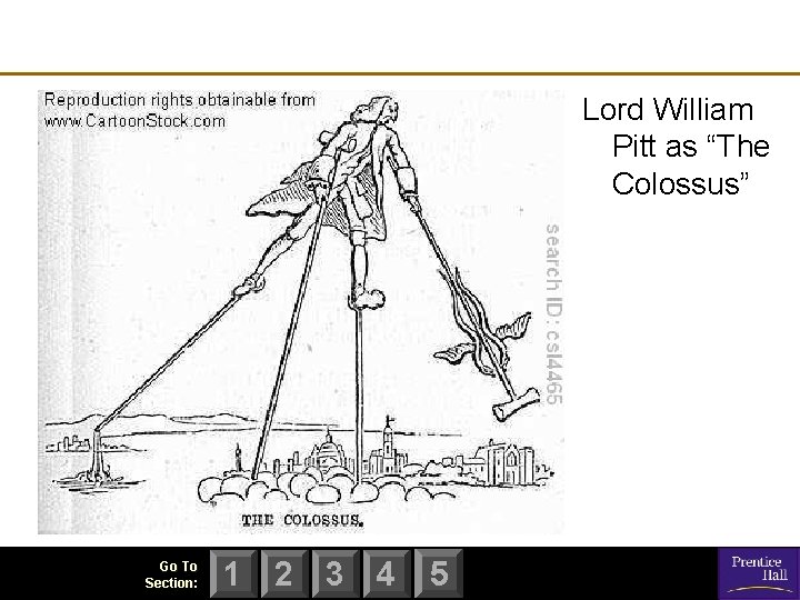 Lord William Pitt as “The Colossus” Go To Section: 1 2 3 4 5