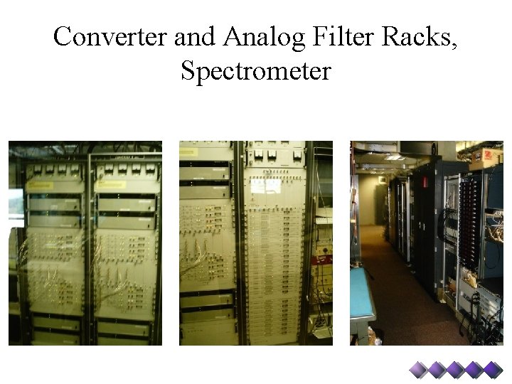 Converter and Analog Filter Racks, Spectrometer 