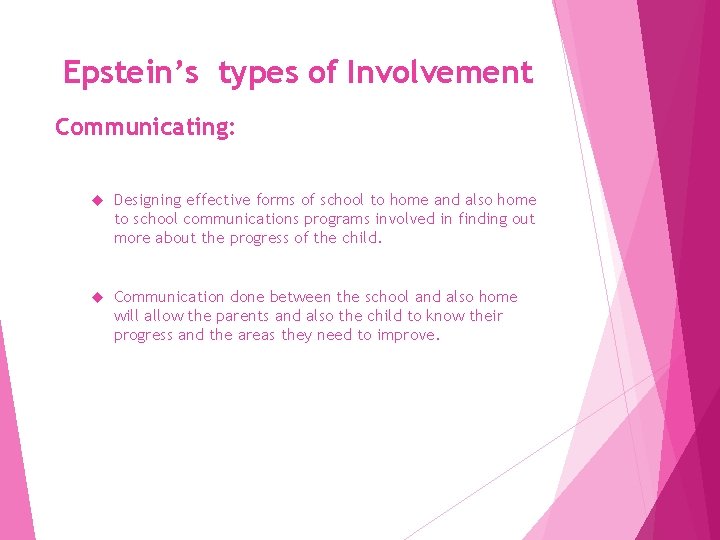Epstein’s types of Involvement Communicating: Designing effective forms of school to home and also